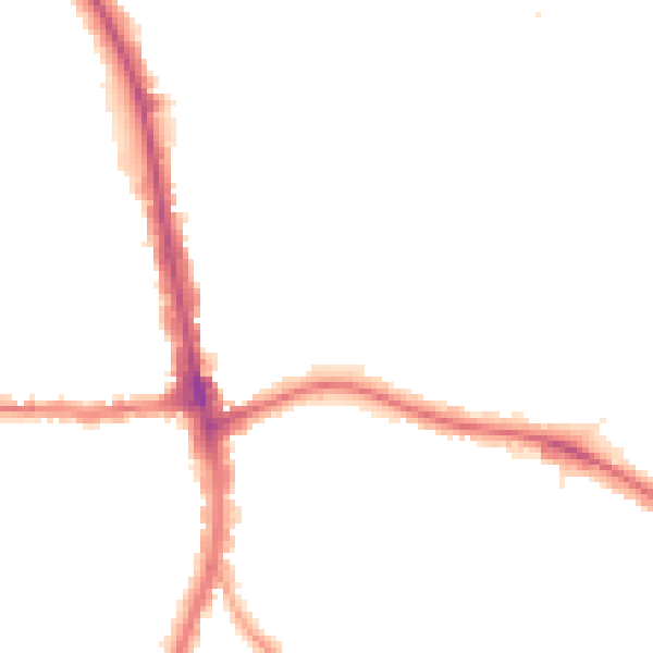 Night-time road noise heatmap for N20 9AG