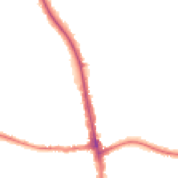 Night-time road noise heatmap for N20 9BH