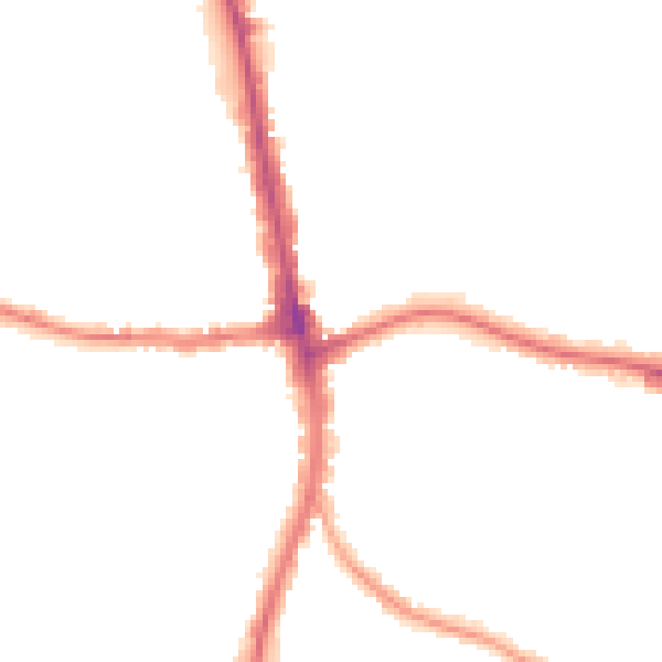 Night-time road noise heatmap for N20 9HQ