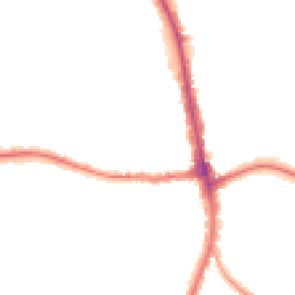 Night-time road noise heatmap for N20 9LH