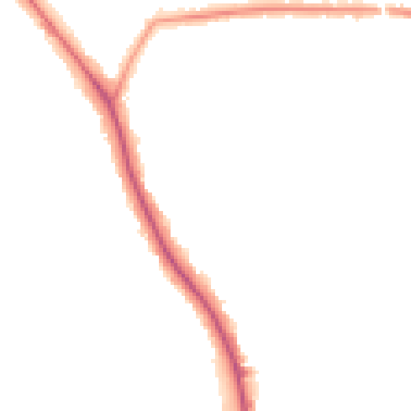 Night-time road noise heatmap for N20 9PU