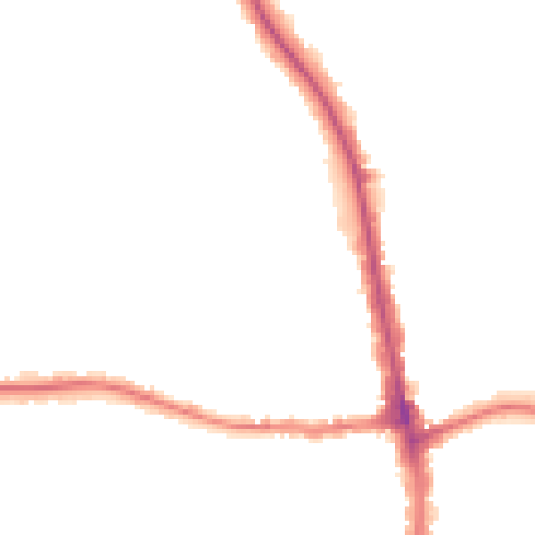 Night-time road noise heatmap for N20 9QL