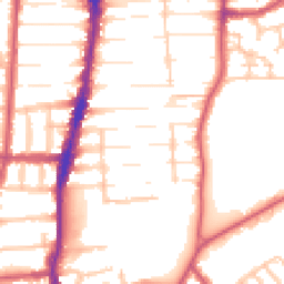 Daytime road noise heatmap for N22 5AG
