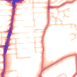 Daytime road noise heatmap for N22 5AP