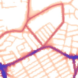 Daytime road noise heatmap for N22 5BE