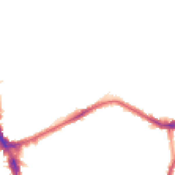 Night-time road noise heatmap for N22 5BG