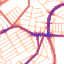 Daytime road noise heatmap for N22 5DB