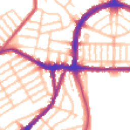 Daytime road noise heatmap for N22 5DE