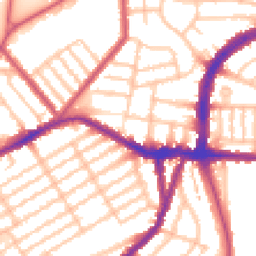 Daytime road noise heatmap for N22 5DT
