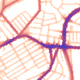Daytime road noise heatmap for N22 5DU