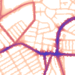 Daytime road noise heatmap for N22 5DY