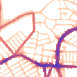 Daytime road noise heatmap for N22 5EE