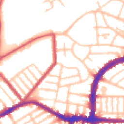 Daytime road noise heatmap for N22 5EG