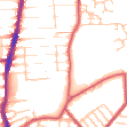 Daytime road noise heatmap for N22 5JB