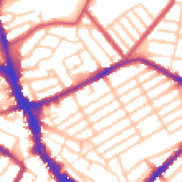 Daytime road noise heatmap for N22 5LB