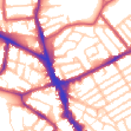 Daytime road noise heatmap for N22 5NA