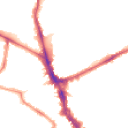 Night-time road noise heatmap for N22 5NA