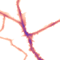 Night-time road noise heatmap for N22 5NE