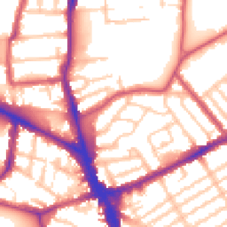 Daytime road noise heatmap for N22 5NY