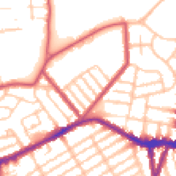 Daytime road noise heatmap for N22 5QB