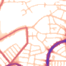 Daytime road noise heatmap for N22 5QT