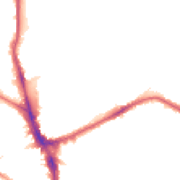 Night-time road noise heatmap for N22 5RE