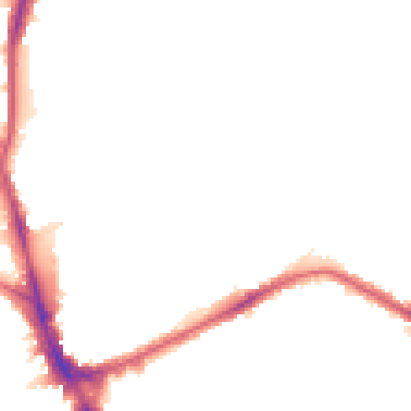 Night-time road noise heatmap for N22 5RS
