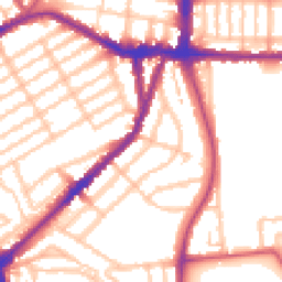 Daytime road noise heatmap for N22 6AP