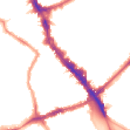 Night-time road noise heatmap for N22 6BB