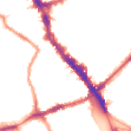 Night-time road noise heatmap for N22 6BG