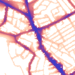 Daytime road noise heatmap for N22 6DS