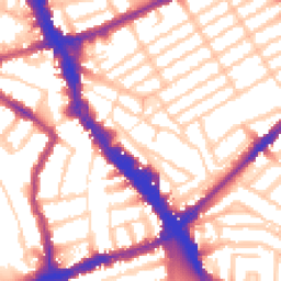 Daytime road noise heatmap for N22 6HX