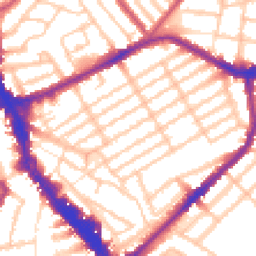 Daytime road noise heatmap for N22 6LA