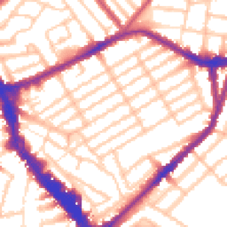 Daytime road noise heatmap for N22 6LH