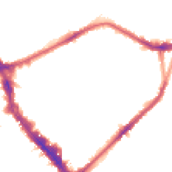 Night-time road noise heatmap for N22 6LH