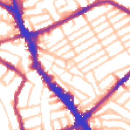 Daytime road noise heatmap for N22 6LJ