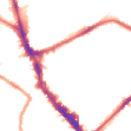 Night-time road noise heatmap for N22 6LY