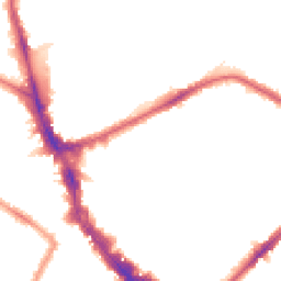 Night-time road noise heatmap for N22 6ND