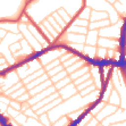 Daytime road noise heatmap for N22 6NS
