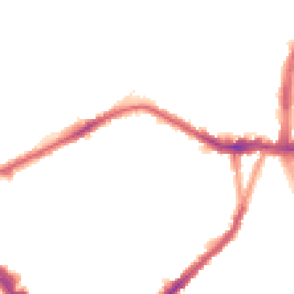 Night-time road noise heatmap for N22 6NS