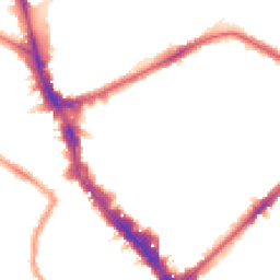 Night-time road noise heatmap for N22 6PB