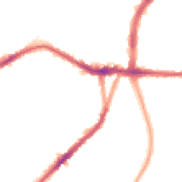 Night-time road noise heatmap for N22 6PX