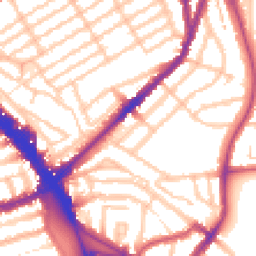 Daytime road noise heatmap for N22 6QP