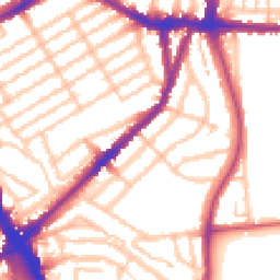 Daytime road noise heatmap for N22 6QT