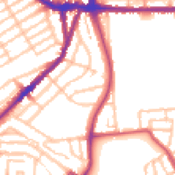Daytime road noise heatmap for N22 6RB