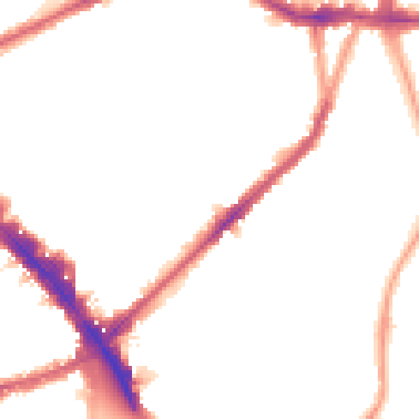 Night-time road noise heatmap for N22 6RR
