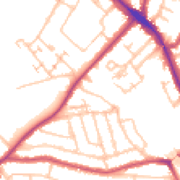 Daytime road noise heatmap for N22 7AW