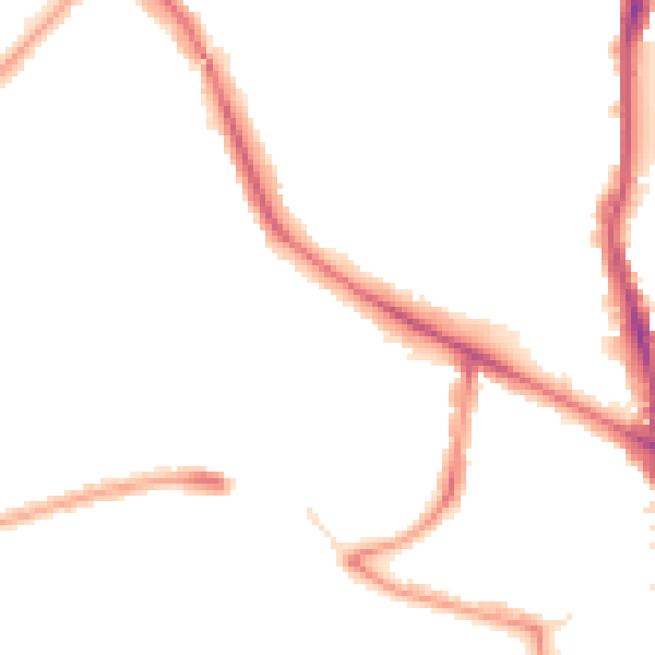 Night-time road noise heatmap for N22 7DB