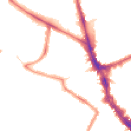 Night-time road noise heatmap for N22 7TD