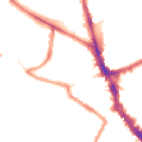 Night-time road noise heatmap for N22 7TD
